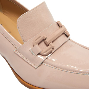 Carl Scarpa Senso Blush Leather Block Heel Loafers